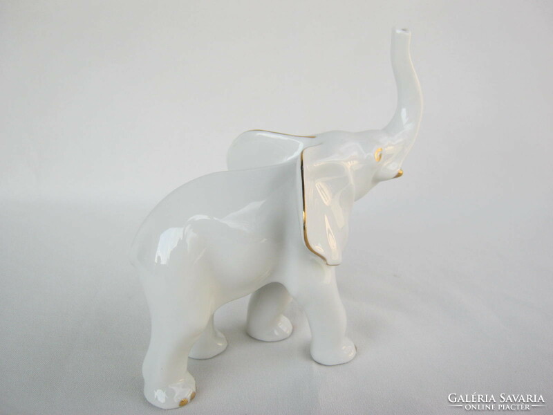 Retro ... Aquincum porcelain figurine nipp elephant 15 cm