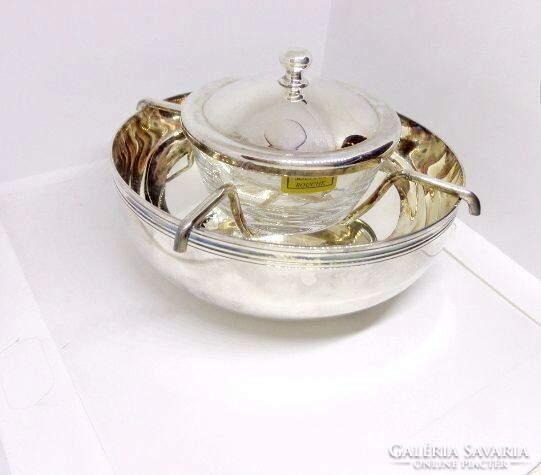 Christofle silver-plated caviar serving in its original box