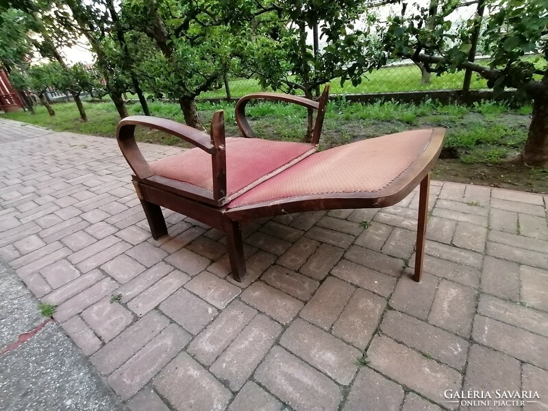 Very rare art deco armchair armchair bed circa 1925-1930
