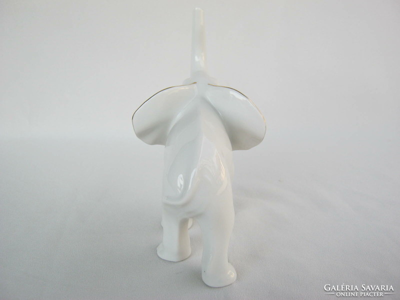 Retro ... Aquincum porcelain figurine nipp elephant 15 cm
