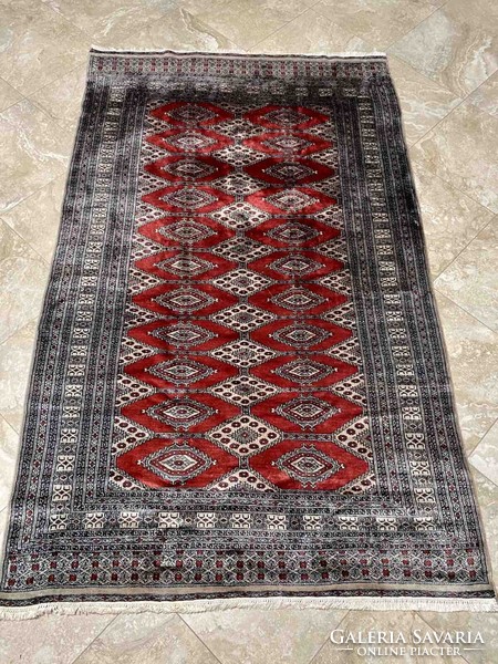 SZ1292 Pakistan Bokhara 3ply selyemfényű szőnyeg 252x152 cm