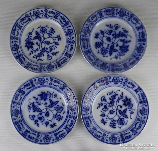 1N412 antique wachtersbach faience cake plate set 4 pieces