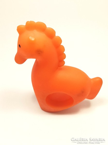 Retro Hungarian rubber toys. Seahorse