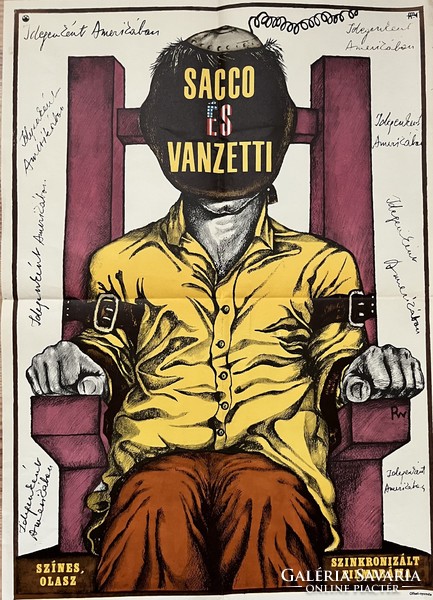 Retro moziplakát: Sacco és Vanzetti olasz filmdráma