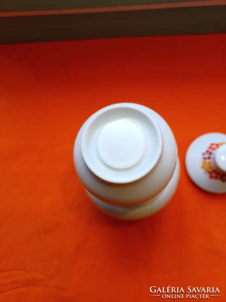 Alföldi porcelain canteen pattern sugar bowl and salt shaker
