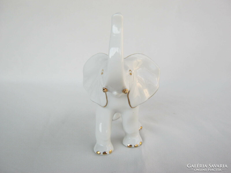 Retro ... Aquincumi porcelán figura nipp elefánt 15 cm