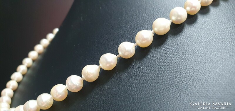 Antique baroque akoya pearl string.