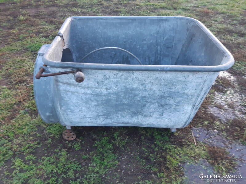 Old galvanized metal tub for sale!