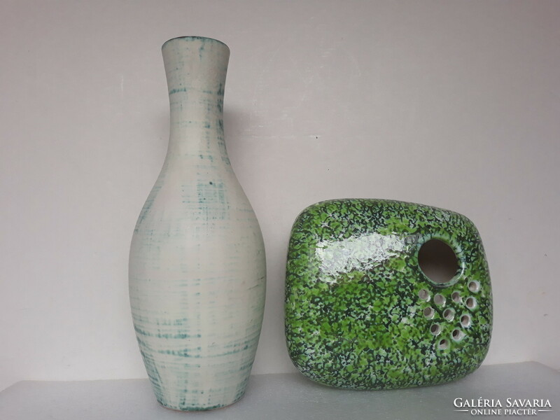 Retro Iparművészeti kerámia váza és ikabana váza
