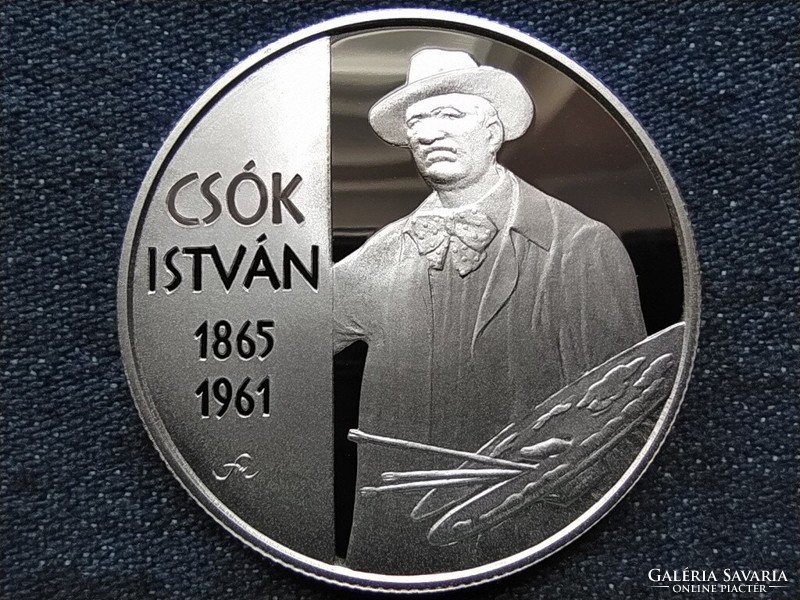 Csók István .925 ezüst 10000 Forint 2015 BP PP (id60557)