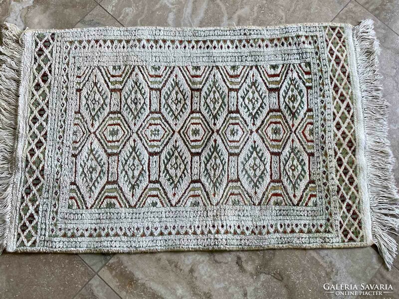 Pakistan bokhara with 3ply silk 100x59cm