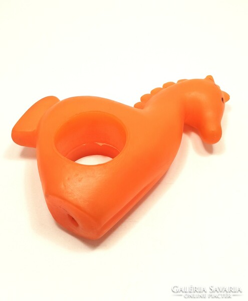 Retro Hungarian rubber toys. Seahorse