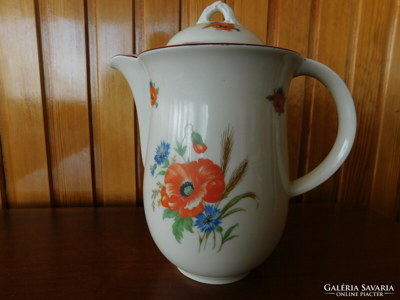 Old drasche tea/coffee spout, milk spout, poppy