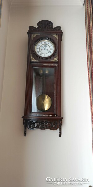 Gustv becker art nouveau wall clock for sale