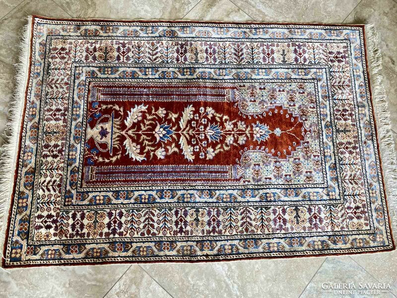 Kayseri selyemszőnyeg 142x91 cm
