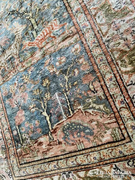 Kayseri antique silk carpet 130x92cm