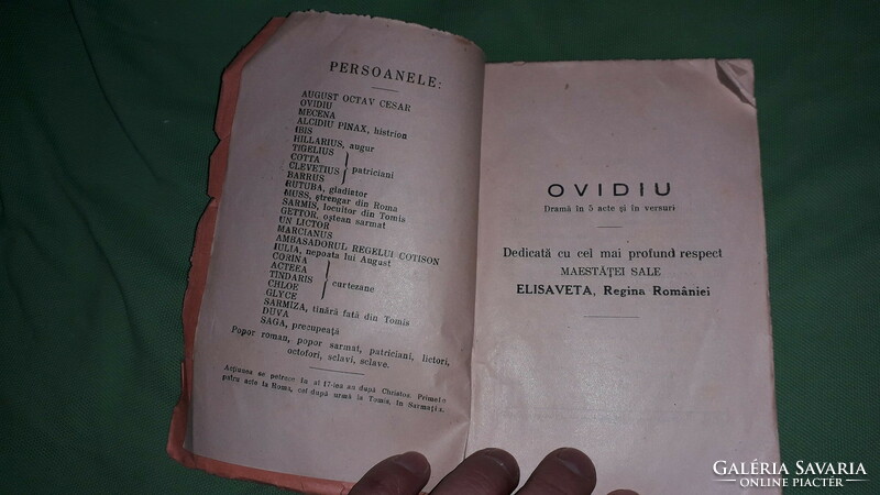 1910.Vasile Alecsandri: Ovid's Romanian antique book according to pictures, biblioteca pentru toti