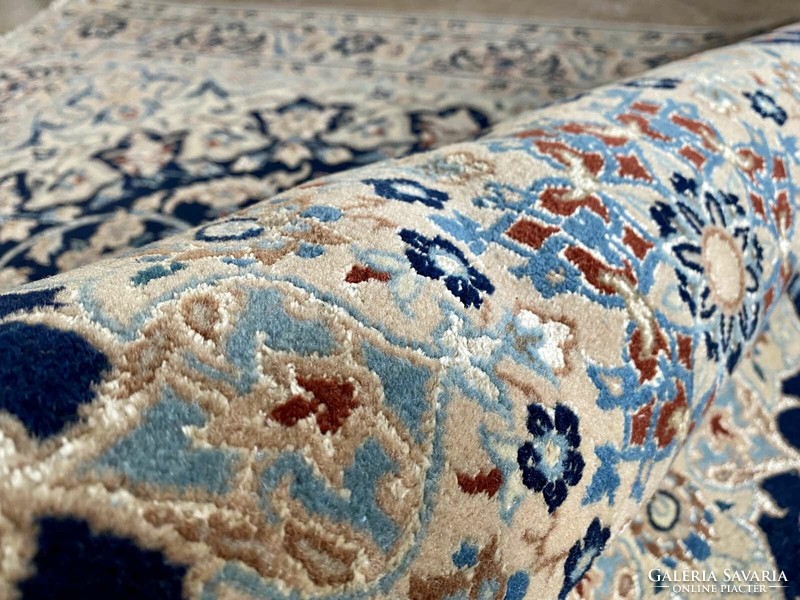 Iran nain 6la habibian carpet 186x117cm
