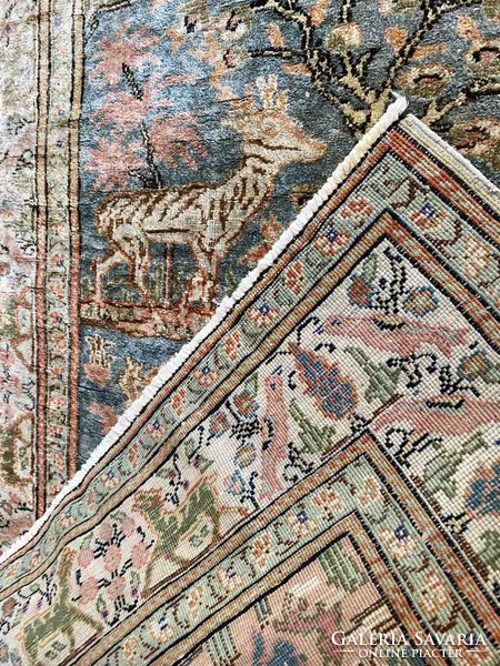 Kayseri antik selyemszőnyeg 130x92cm