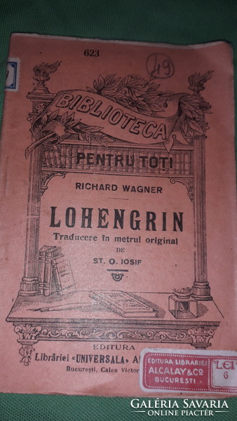 1910.Richard wagner: lohengrin romanian antique book according to pictures biblioteca pentru toti