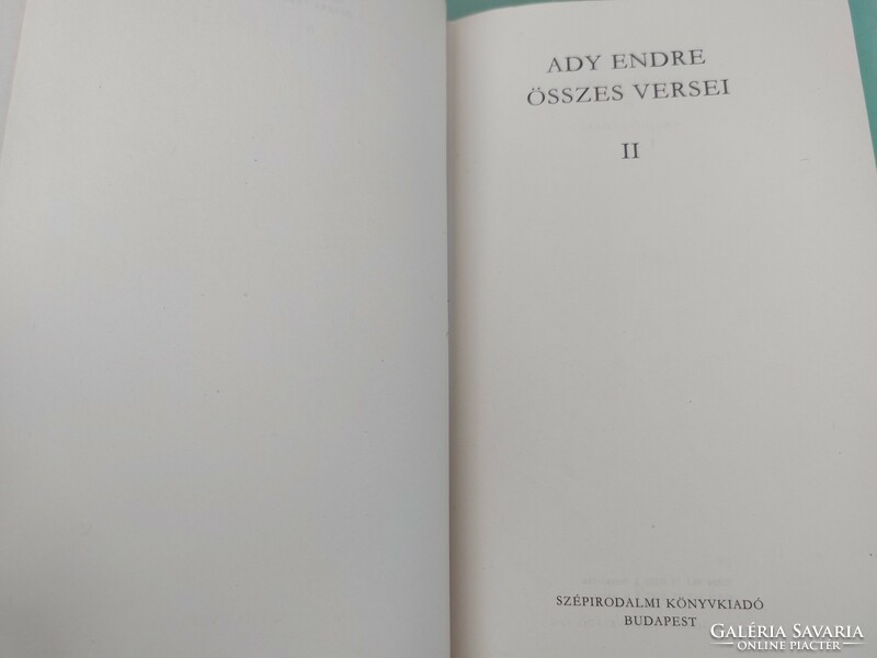 Ady Endre és Szabó Lőrinc összegyűjtött versei.3 tétel.Tételenként 750.-Ft
