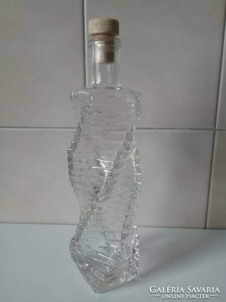 Twisted liquor bottle