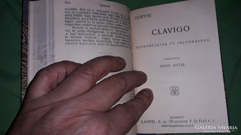 1908. Lampel - MAGYAR KÖNYVTÁR -530 -536. szám EGYBEKÖTVE a 6 db antik könyv a képek szerint