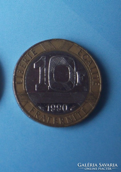 French 10 franc coin