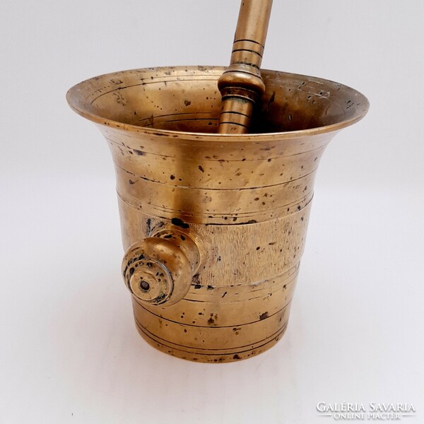 Copper mortar and pestle, 11.5 cm