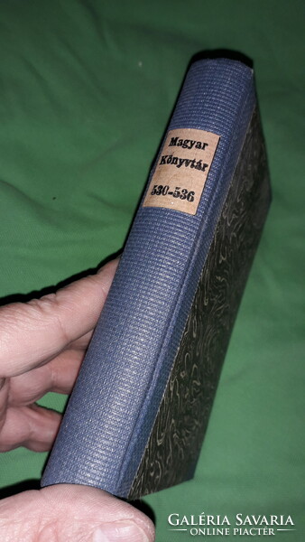 1908. Lampel - MAGYAR KÖNYVTÁR -530 -536. szám EGYBEKÖTVE a 6 db antik könyv a képek szerint