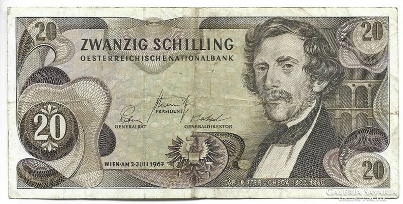 20 schilling 1967 Ausztria 1.