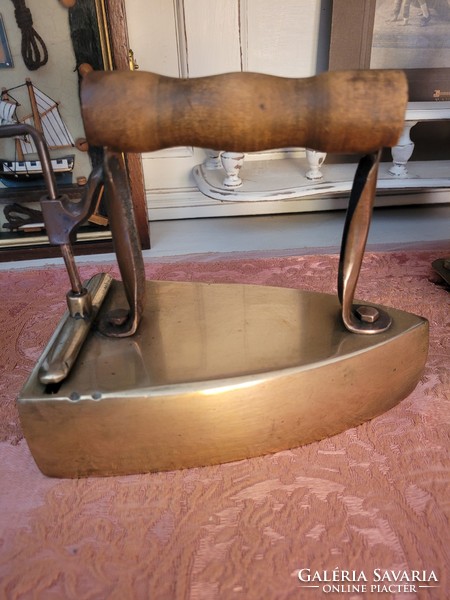 Antique Biedermeier copper iron