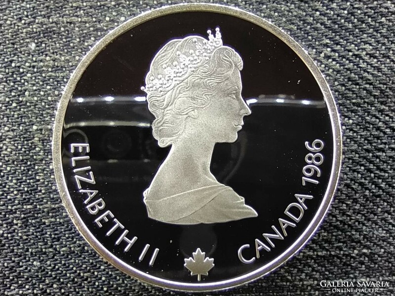 Kanada Téli olimpia Calgary szabadstílusú síelés .925 ezüst 20 Dollár 1986 PP (id46489)