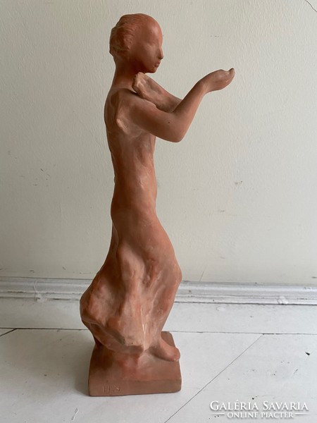 Ceramic dancing female figure