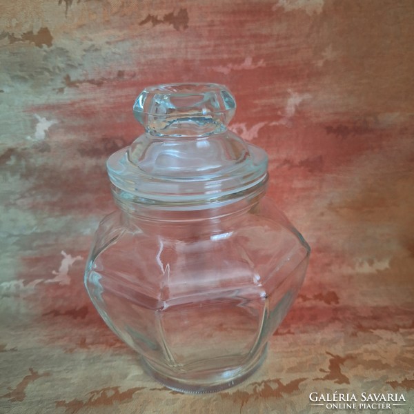 Glass spice holder, sugar holder (nice)