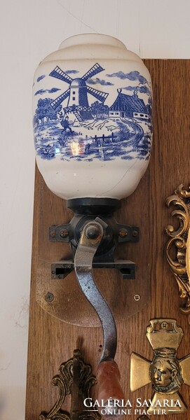 Antique wall coffee grinder