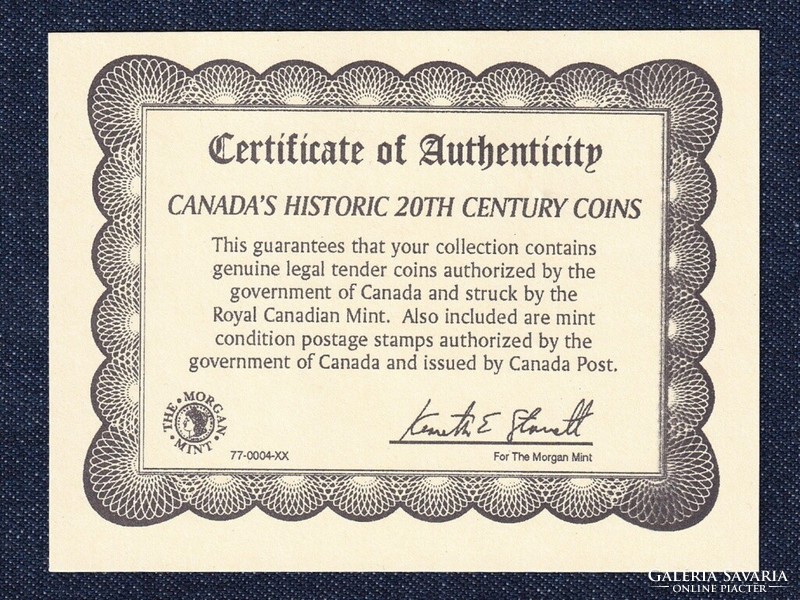Kanada 20. századi történelme hód 5 cent 1960 + 4 cent bélyeg 1949 szett (id48153)