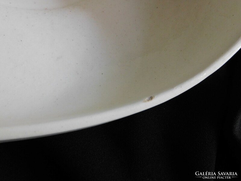 Old Kispest granite soup bowl with forget-me-not pattern