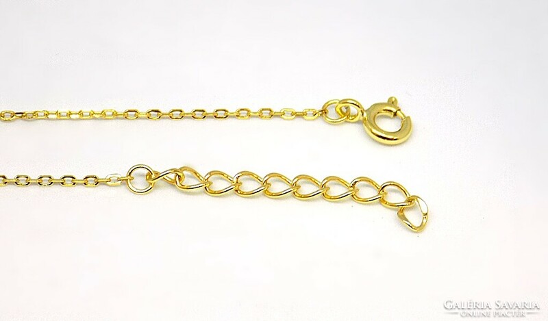 Gold-plated silver chain + bracelet set (zal-ag112376 ag112362)