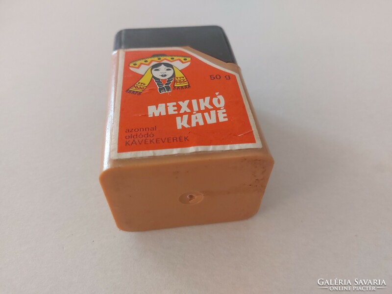 Old coffee box Mexican coffee retro packaging