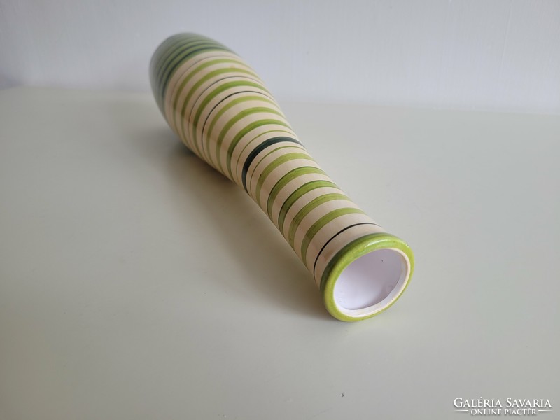 Beige green 41.5 cm ceramic vase