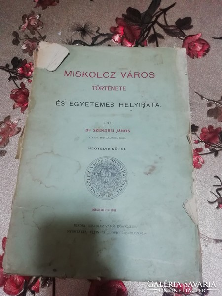 Dr Szendrei János Miskolcz város története ritkasságok
