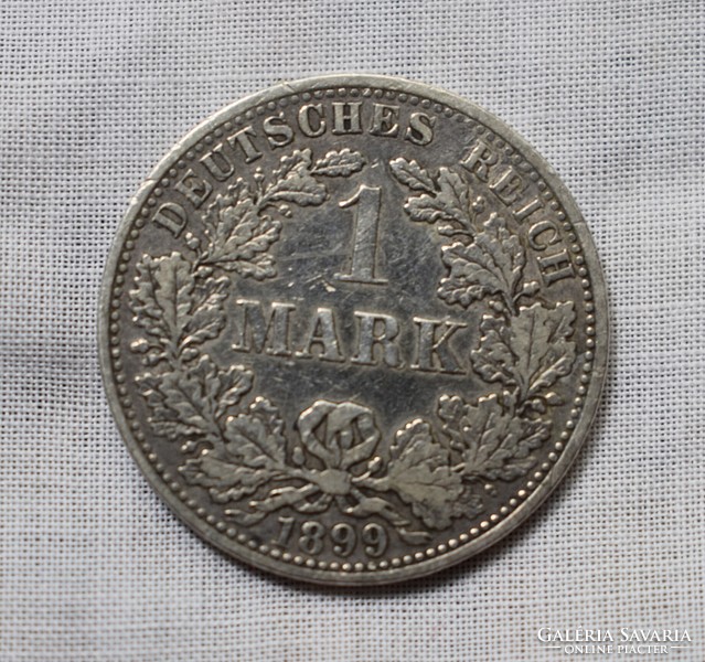 1 Reichsmark , Németország , 1899 , A , Márka , érme , pénz , ezüst