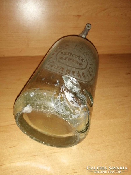 Antik szódásüveg Varga Ferencz Csongrád