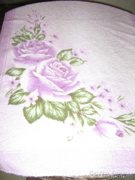 Beautiful vintage rose towel