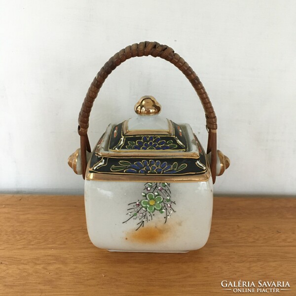 Chinese hand painted sugar holder