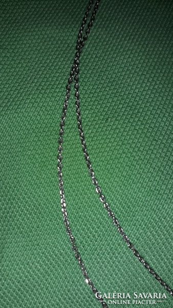 Very nice two-row double-medal silver-plated metal necklace, 44 cm long, according to the pictures, 0