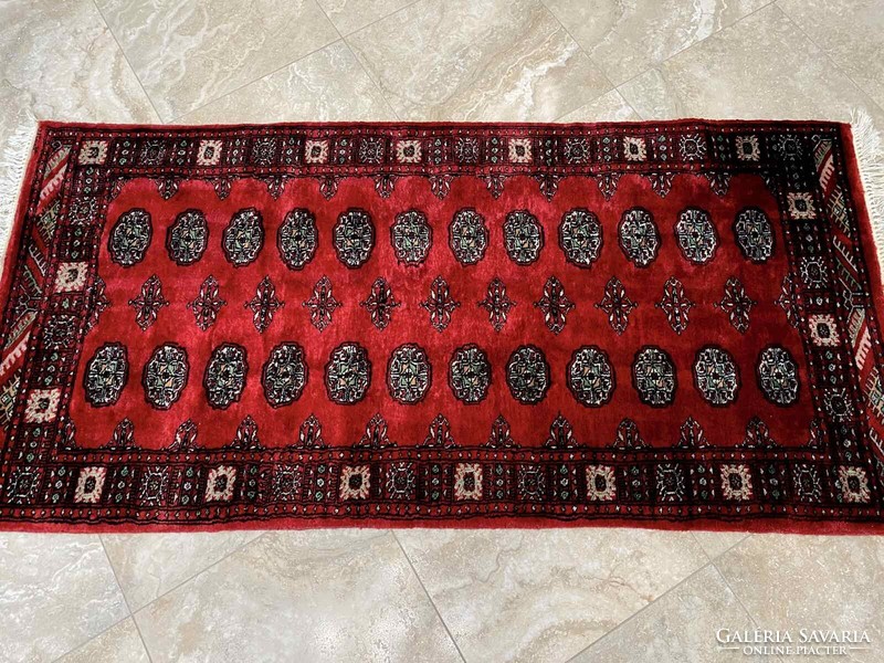 Pakistan bokhara 3ply carpet 207x95cm