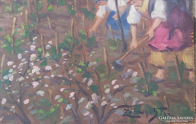 Záhonyi Géza festő alkotása