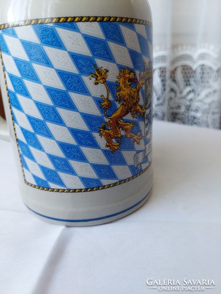 1/2 Liter Bavarian, German beer mug in new condition, never used, Bayern